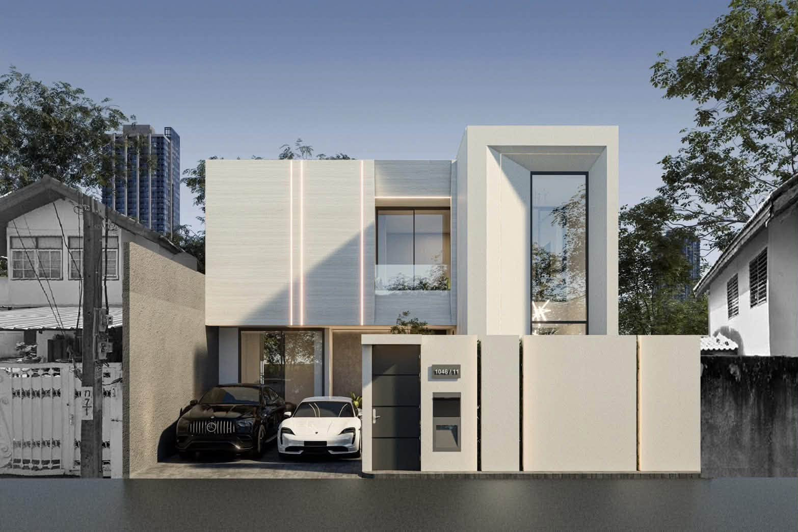 Newly renovated semi-detached house for sale, Modern Luxury style | Sukhumvit 101 Newly renovated semi-detached house for sale, Modern Luxury style | Sukhumvit 101