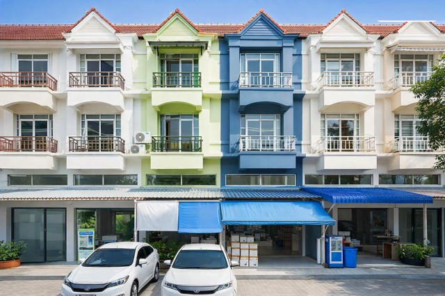 แยกวัชรพล 1 กม. สุขาภิบาล 5 ใกล้ตลาดถนอมมิตรและเพลินนารี่มอลล์ ให้เช่า อาคาร 3 ชั้นครึ่ง 2นอน 3น้ำ ระบบไฟฟ้า 3 เฟส – รูปที่ 2