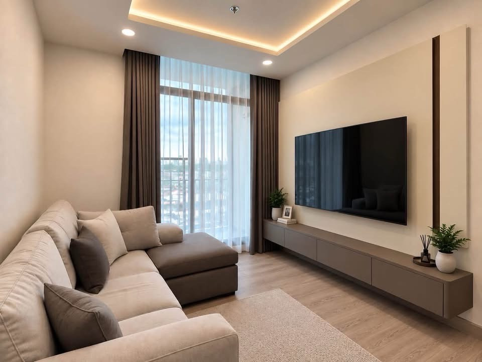 🏡 FOR RENT | Supalai Premier Samsen - Ratchawat ✨ 49 sq m. | Closed kitchen + balcony | 9th floor, south facing, good wind all day | Custom-Made furniture