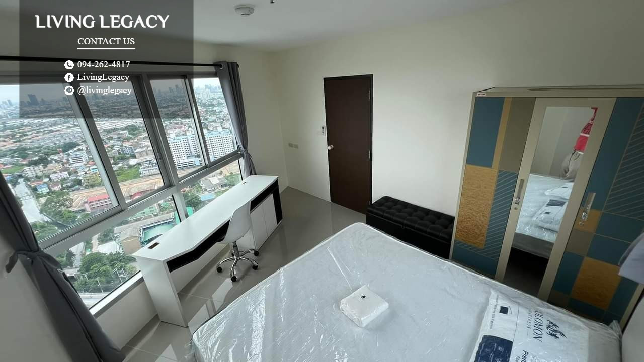 SJFPD0 เช่าด่วน คอนโด Asakan Place Srinakarindra 42.7 ตร.ม. | ชั้น 35 | 2 ห้องนอน | 2 ห้องน้ำ 19,000 บาท/เดือน line id : @livinglegacy – รูปที่ 2