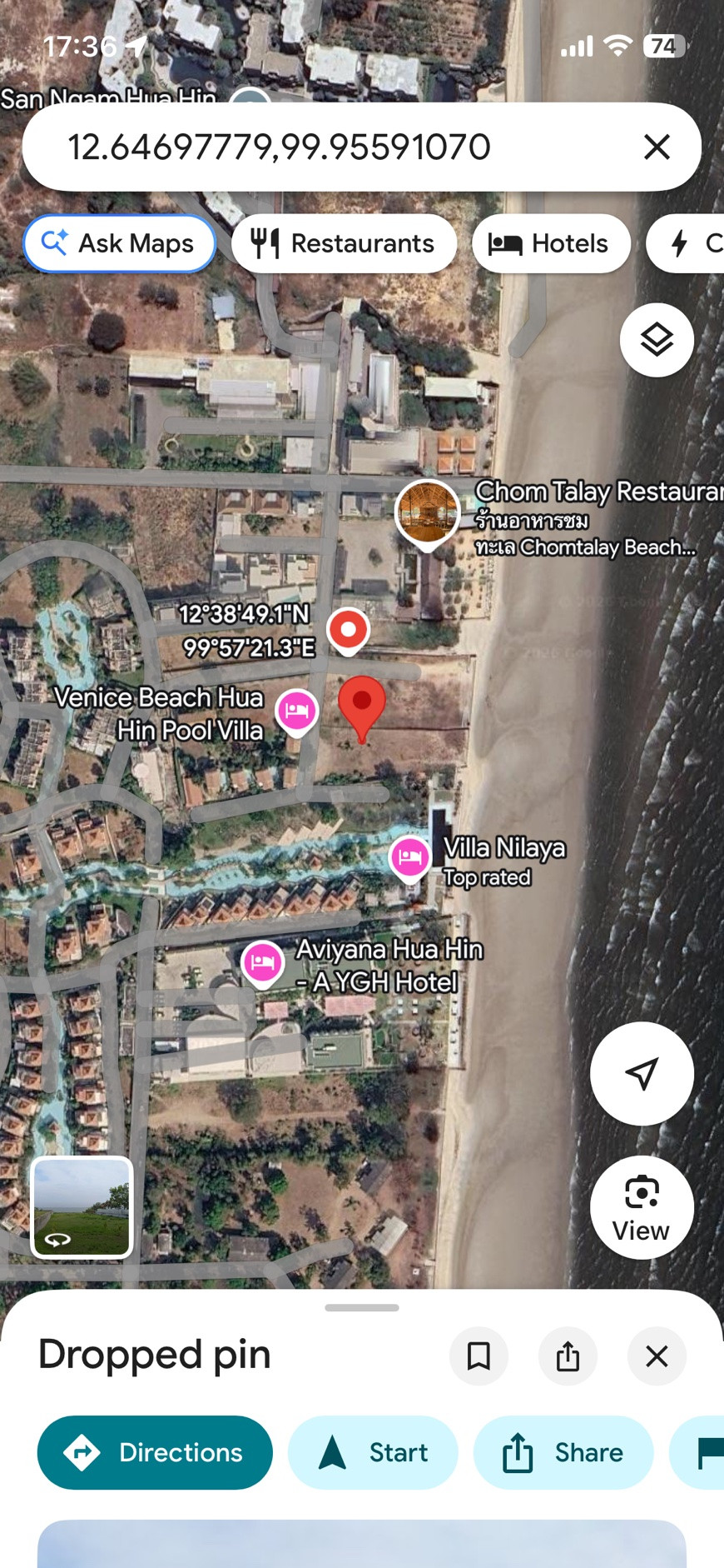 Land for sale 2-0-21 rai or 821 square wa, beachfront land, width x length approximately 40x80 meters, Petchkasem Road, close walking distance to the boathouse and Chom Talay Seafood restaurant. Land for sale 2-0-21 rai or 821 square wa, beachfront land, width x length approximately 40x80 meters, Petchkasem Road, close walking distance to the boathouse and Chom Talay Seafood restaurant.