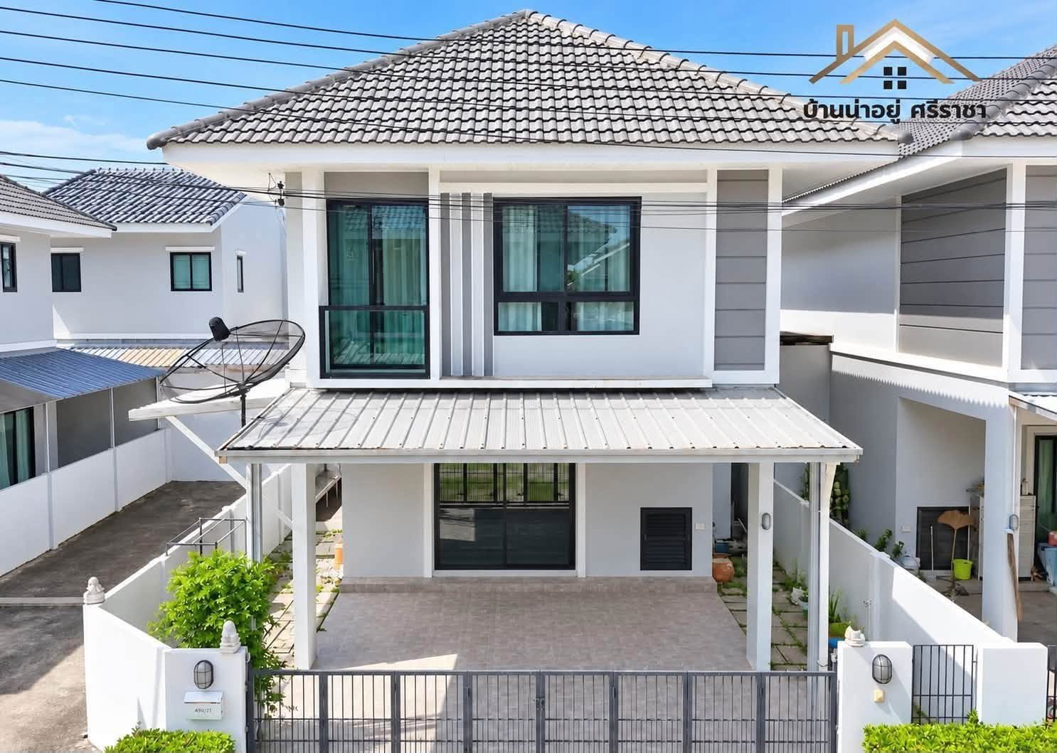 House for Sale at Maneerin Park Village, Bang Phra House for Sale at Maneerin Park Village, Bang Phra