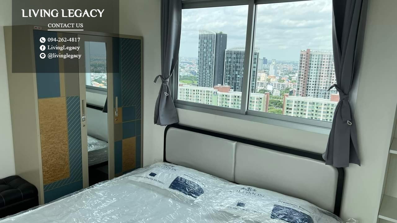SJFPD0 เช่าด่วน คอนโด Asakan Place Srinakarindra 42.7 ตร.ม. | ชั้น 35 | 2 ห้องนอน | 2 ห้องน้ำ 19,000 บาท/เดือน line id : @livinglegacy – รูปที่ 3