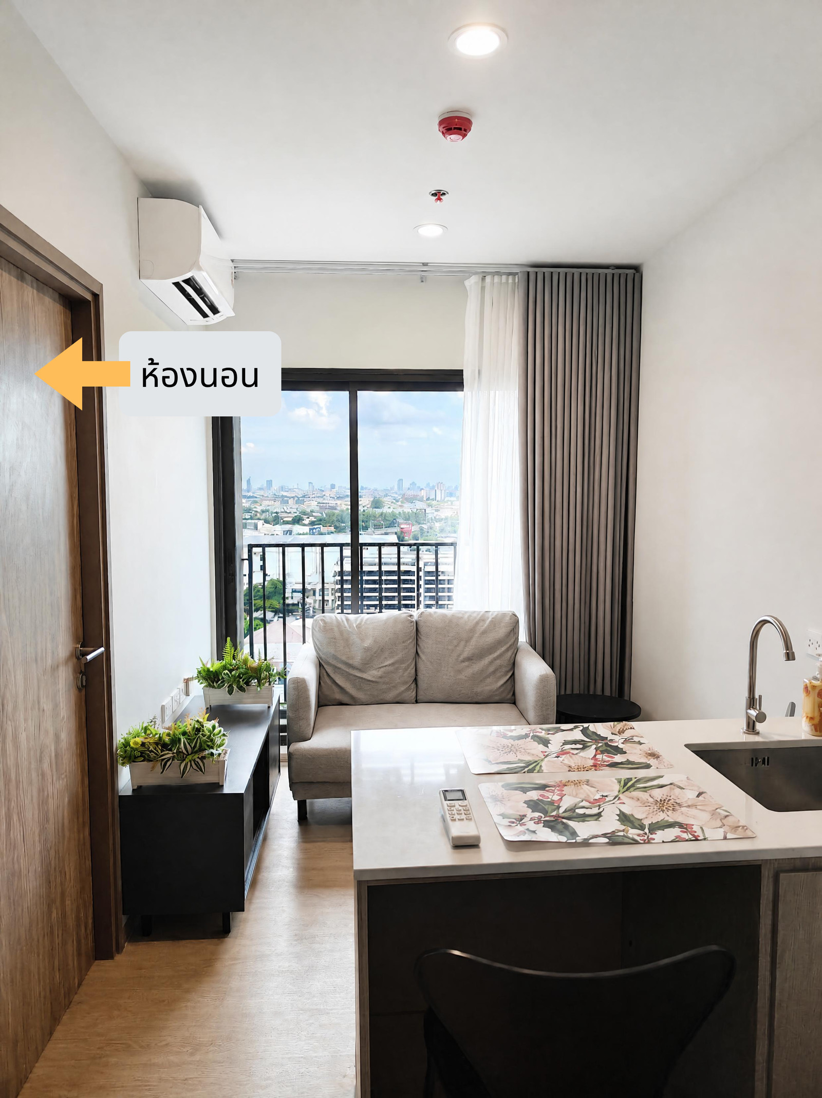  Selling at a Loss! Noble Create Ekkamai–Ramintra Brand-new 25.50 sq.m. corner unit on the 15th floor with a beautiful, unobstructed view. Located in Building F, the project’s only pet-friendly building.  – รูปที่ 3