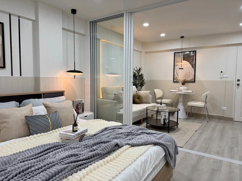 Rare Item ! Condo near Central Rama 9, Big C and Home Pro Ratchada, The Street Ratchada, MRT Huai Khwang, good size, good to live in yourself, worth renting out. Cheapest price in the building – รูปที่ 3