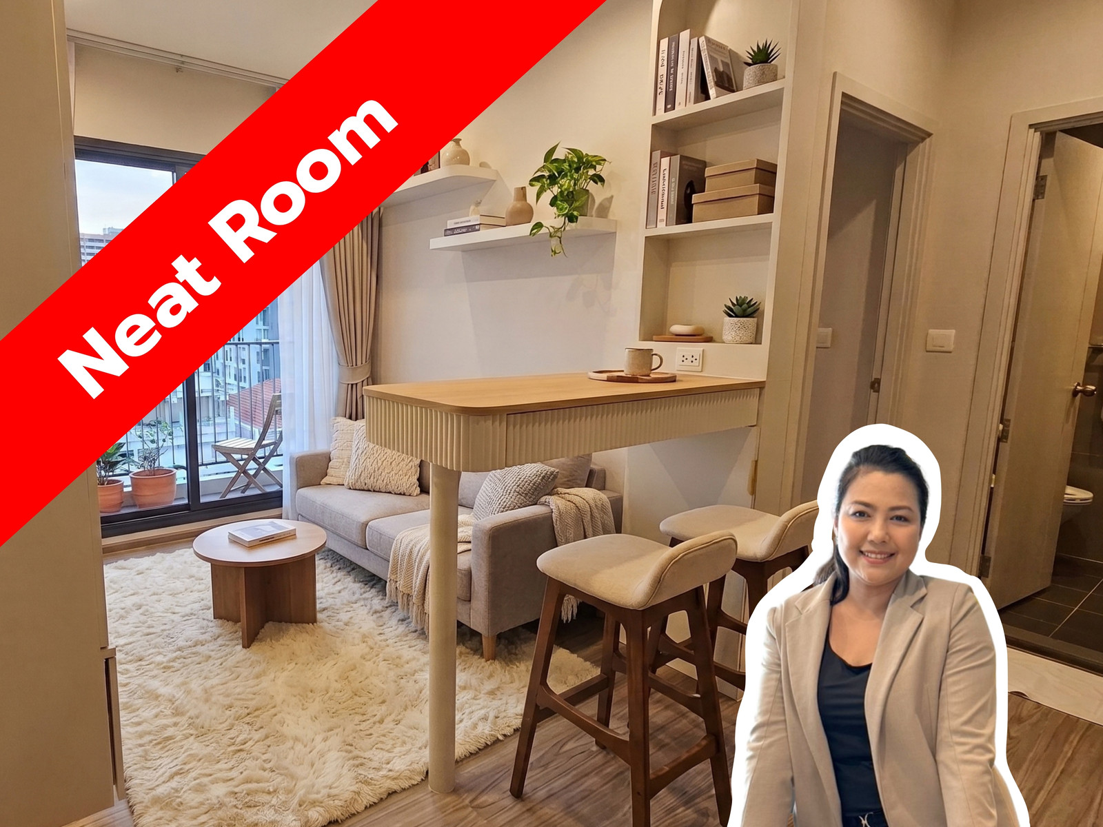 Brand new Condo for Rent - The Tree Hua Mak Interchange | 2 Bedrooms 2 Bathrooms