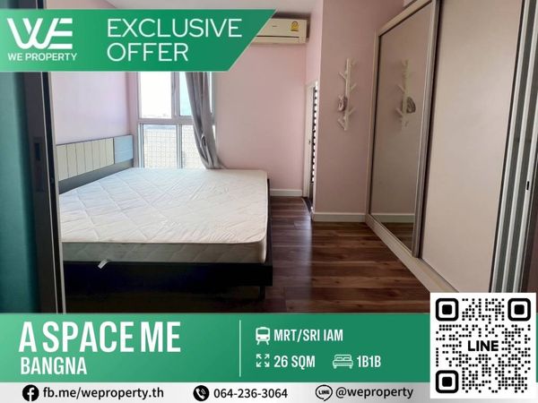 ห้องมุมชั้นสูง วิวสวยไม่บล็อกวิว เป็นส่วนตัว!!⭐️A Space Me Bangna (เอ สเปซ มี บางนา)
