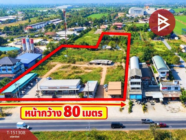 Land for sale with buildings, area 9 rai 1 ngan 2 sq m, Lat Lum Kaeo, Pathum Thani.
