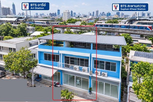 BTS SaphanKhwai915m a hotel restaurant business registration BTS Ari 1.8km 3 Storey Home Office with 3 Bedrooms and 2 Bathrooms, located