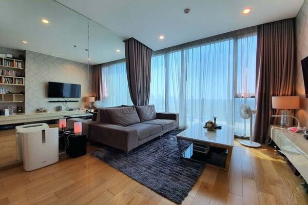 🔥 For Rent !!🔥 The Breeze Narathiwas, 1 bedroom, 1 bathroom, big size, high floor 13++, Modern style !! Code C20221203045 furnished, ready to move in📣📣 