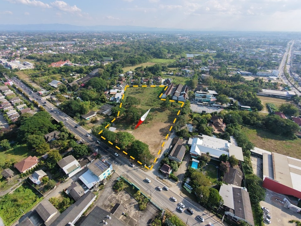Land for sale, red area, beautiful location, no flooding, Mueang Chiang Mai District. – รูปที่ 3
