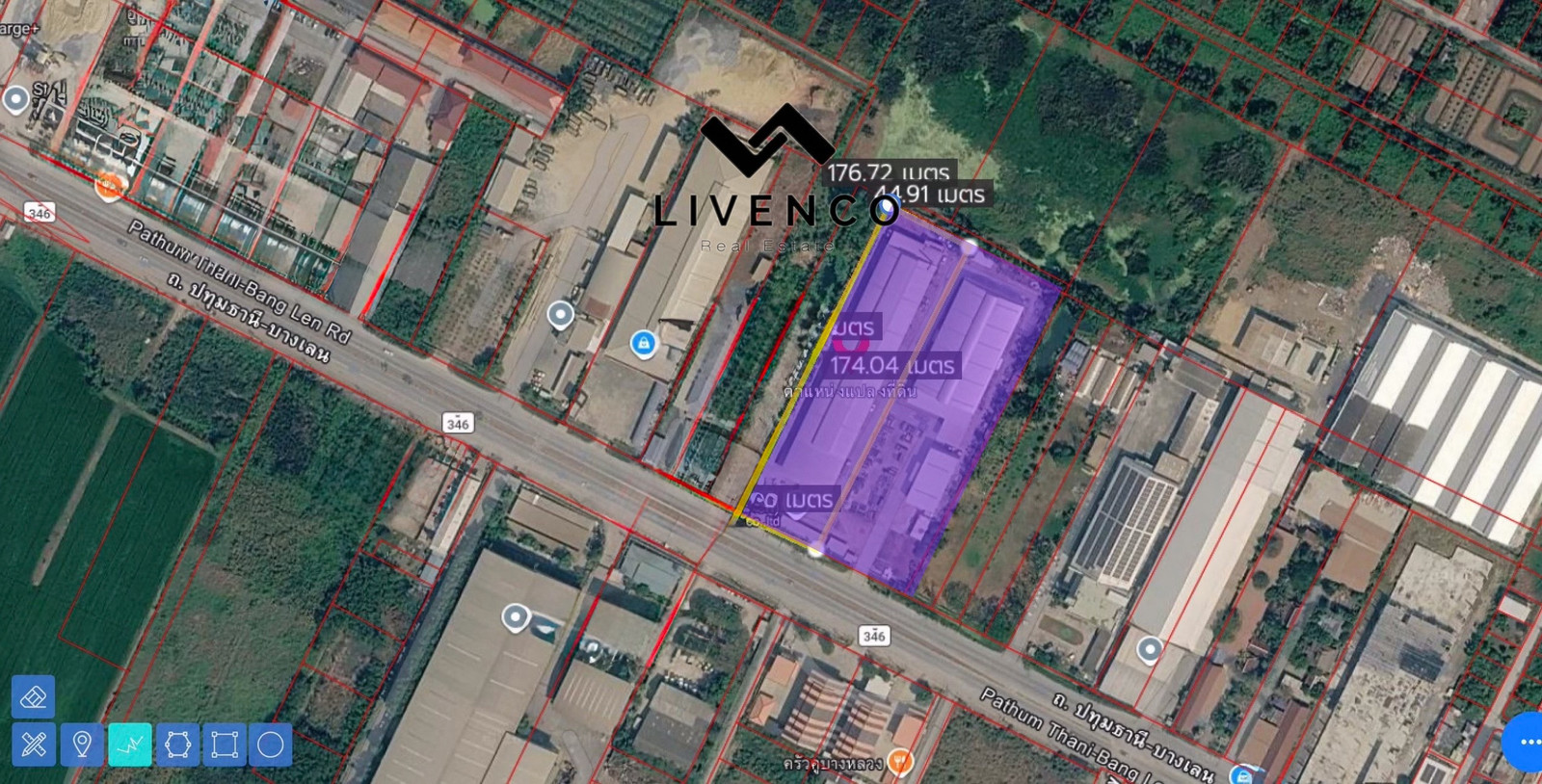 Land+ factory ขายที่ดิน+ พร้อมโรงงาน+ อาคารสำนักงาน ต.คูบางหลวง จ.ปทุมธานี 10 ไร่ 1 งาน 36.2 ตารางวา 🟣ม่วงเข้ม Land+ factory ขายที่ดิน+ พร้อมโรงงาน+ อาคารสำนักงาน ต.คูบางหลวง จ.ปทุมธานี 10 ไร่ 1 งาน 36.2 ตารางวา 🟣ม่วงเข้ม