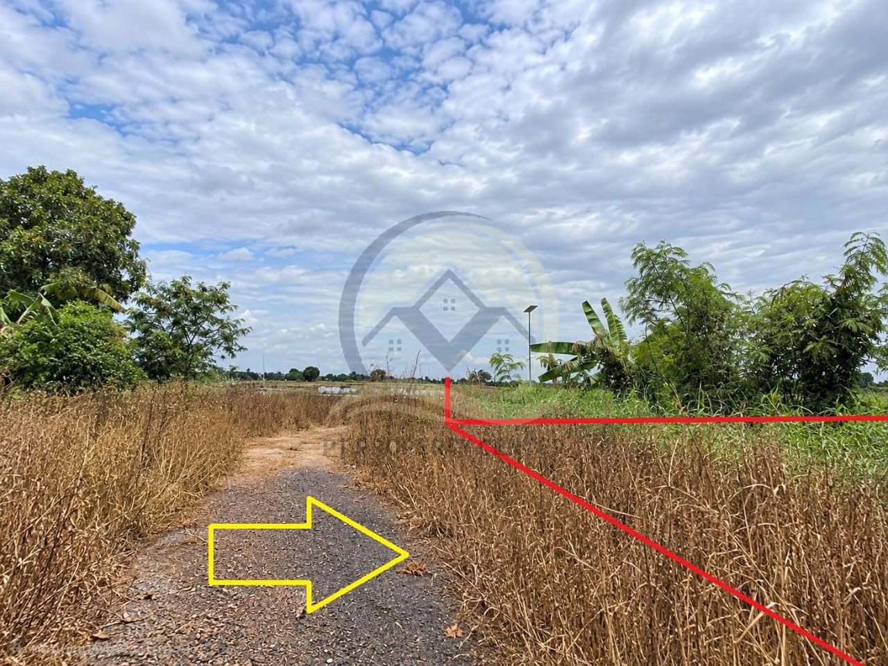 Empty land allocated 200 square wah, Suan Permsuk Village (corner plot), along Khlong 10, Rangsit-Nakhon Nayok Road.   Location near the water canal Negotiable – รูปที่ 4