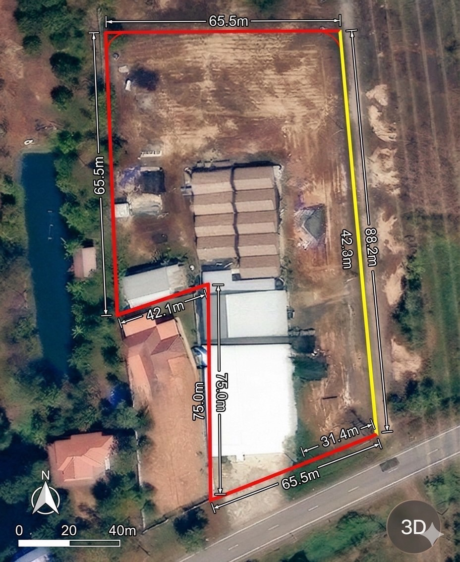 Land for sale 4-0-3 rai with warehouse and many other buildings. – รูปที่ 2