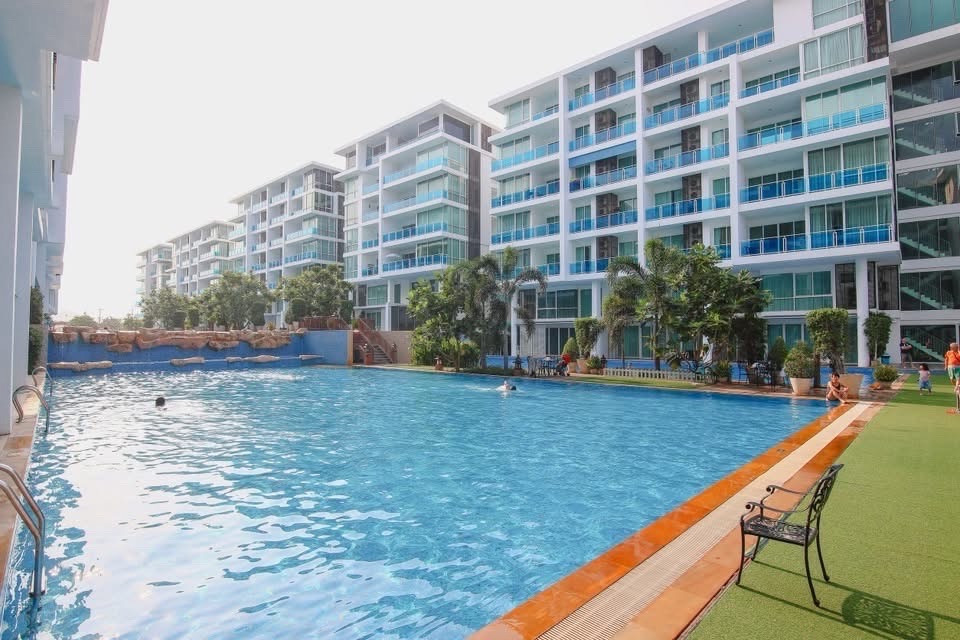 [Urgent sale! Condo next to the pool, My Resort Hua Hin] 2 bedrooms, large size, 92.64 sq m, 1st floor, walk right into the pool! Best price in the project Lower than market price 🏖️water✨
