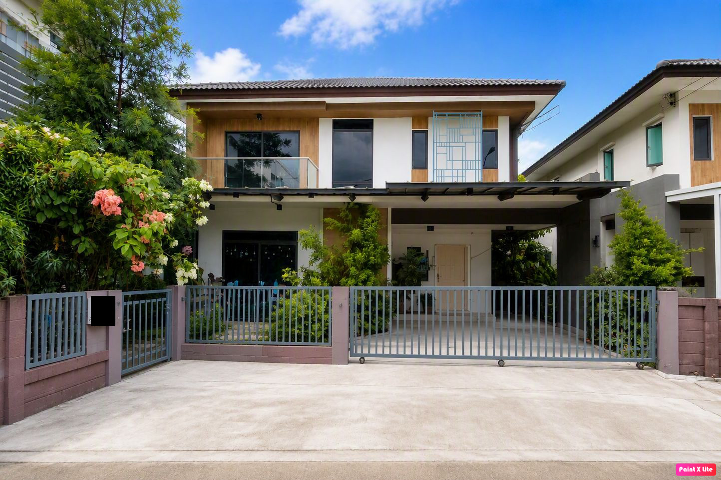 For rent, corner house, 70 sq m, 5 bedrooms, 5 bathrooms, 2-story detached house, H-Cape Serene, Bangna, Sukhapiban 2 For rent, corner house, 70 sq m, 5 bedrooms, 5 bathrooms, 2-story detached house, H-Cape Serene, Bangna, Sukhapiban 2