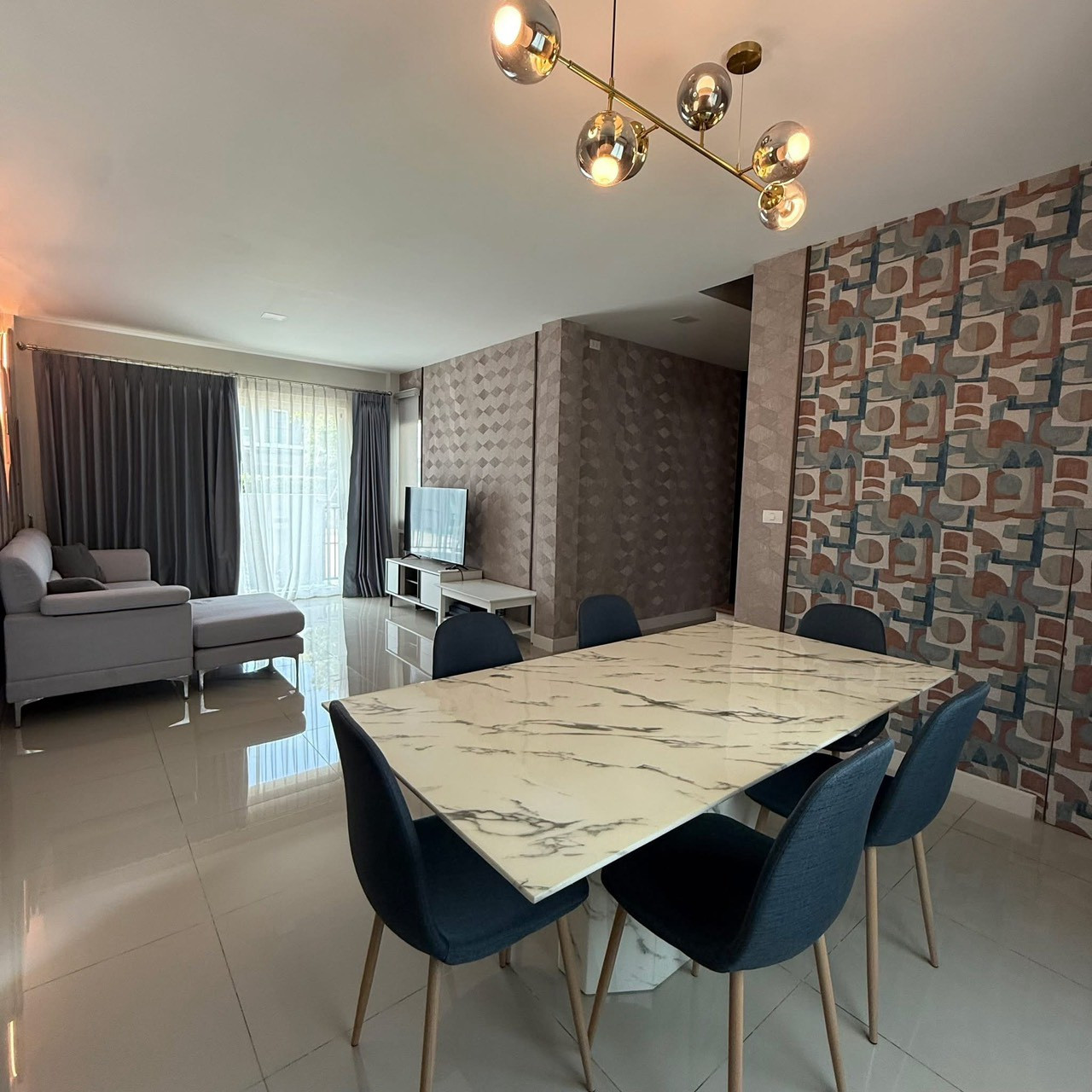 🏡✨ FOR RENT GRANDE PLENO MEGA BANGNA 3 bedrooms, 3 bathrooms, luxury semi-detached house, Fully Furnished | House in very new condition | Close to Mega Bangna, just a few steps 🌏 Accepting foreign tenants 💰 Rent 56,000 baht/month – รูปที่ 4