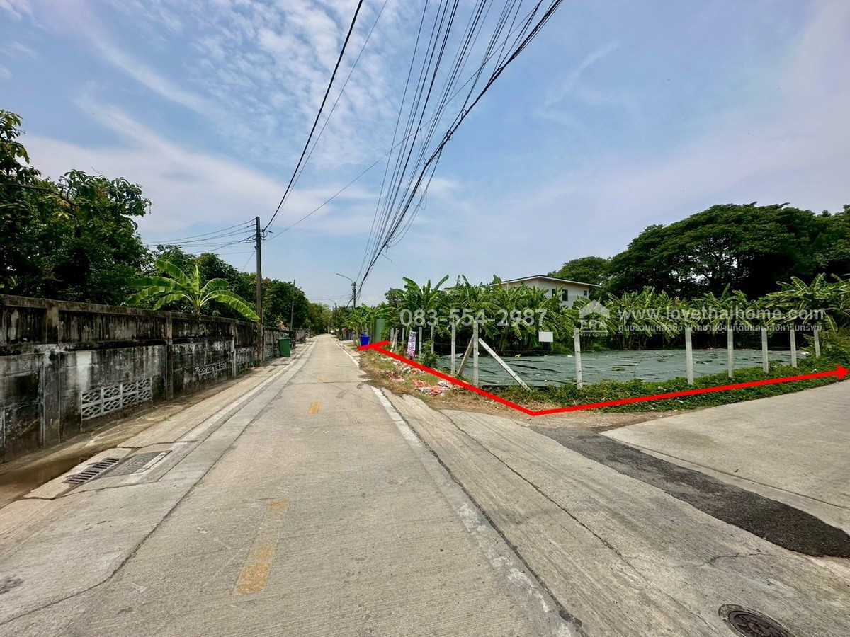 ขายที่ดินเปล่า บางกรวย-จงถนอม อยู่หลังวัดโตนด (ซอยปู่เงิน) แปลงมุมสวย ติดถนนทั้ง 2 ด้าน พื้นที่ 190 ตรว. ราคารวม 8.5 ล้าน (แบ่งขายได้) แปลงเล็กหายาก ราคาดีแบบนี้ไม่มีแล้ว ใกล้ชุมชน ใกล้รถไฟฟ้าสายสีแดง-สถานีบางบำหรุ – รูปที่ 3