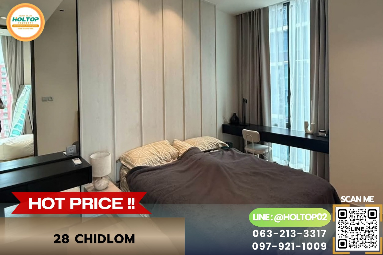 #L1432 Condo for rent 28 Chidlom.