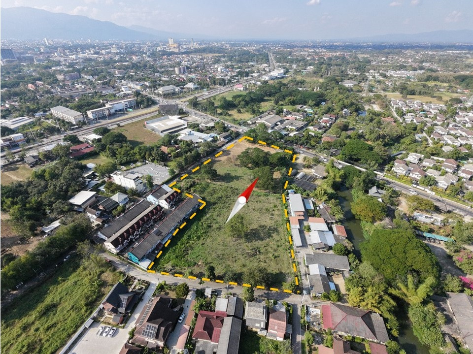 Land for sale, red area, beautiful location, no flooding, Mueang Chiang Mai District. – รูปที่ 4