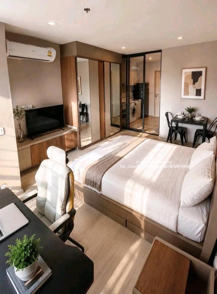 🏢 Condo room for Rent | Life One wireless     @🚶🏻‍♂️walk 7 mins. to BTS Ploenchit @    📍 Location: Ploenchit     💰 Rental Price: 18K.  📐 Size: 28 sq.m    🛏️ Type: Studio room   🏙️ Floor:  25 – รูปที่ 3