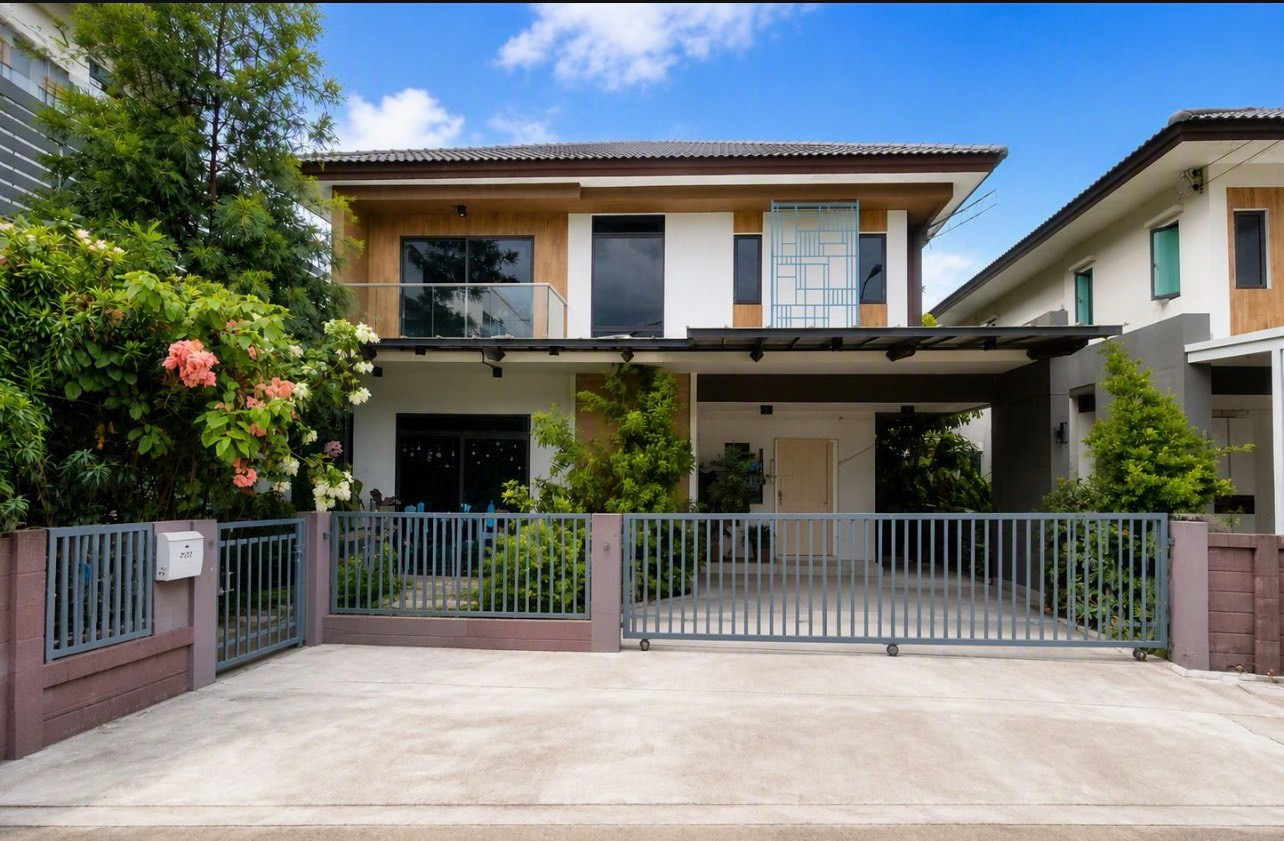 🏡 2-story corner detached house for rent, H-Cape Serene project, Sukhapiban 2, Prawet District. 🏡 2-story corner detached house for rent, H-Cape Serene project, Sukhapiban 2, Prawet District.