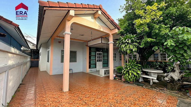 Urgent sale, one-story detached house. Prutchachat Village Villa 2, Sriracha, 51 sq m, 3 bedrooms