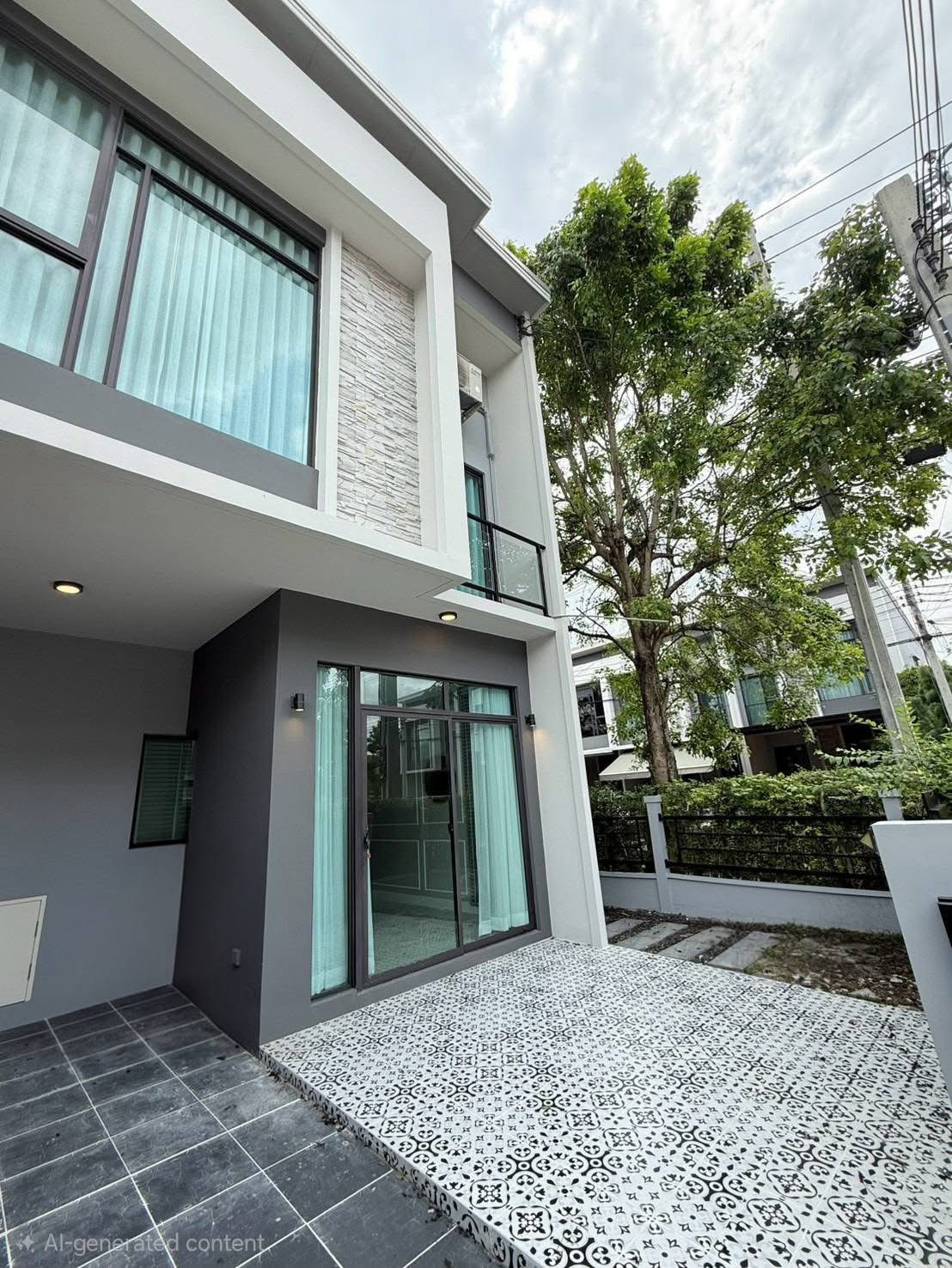 ✨🏡 ให้เช่า ทาวน์โฮมแปลงมุม แกรนด์ พลีโน่ วัชรพล–สุขาภิบาล 5 3 ห้องนอน 2 ห้องน้ำ เฟอร์นิเจอร์แบรนด์ดังครบ พร้อมเข้าอยู่ 🐶🐱 Pet-Friendly  💰 ค่าเช่า 32,000 บาท/เดือน – รูปที่ 2