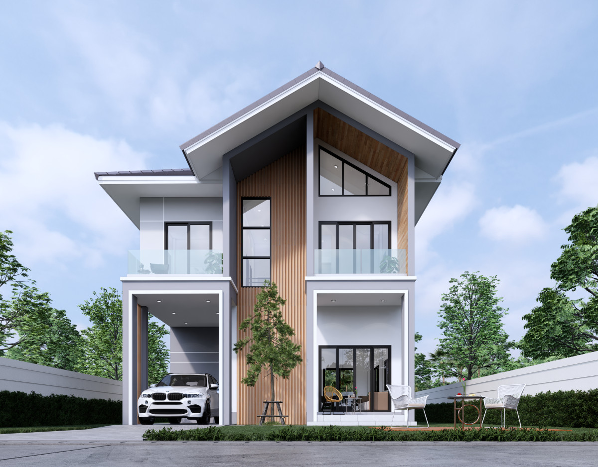 Two-story detached house, unit C, for sale 2.89 million baht, lots of free gifts. Two-story detached house, unit C, for sale 2.89 million baht, lots of free gifts.