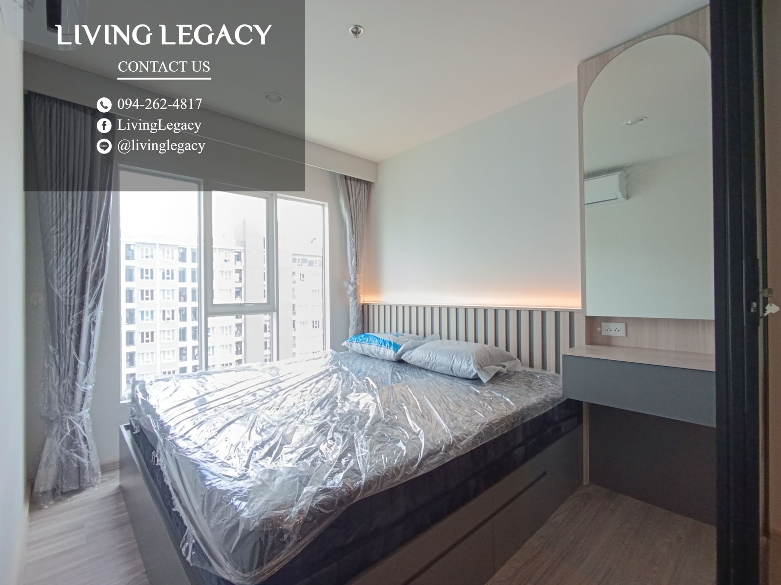TLT42O เช่าด่วน คอนโด Regent Home Bangna 28 ตร.ม. | ชั้น 30 | 1 ห้องนอน | 1 ห้องน้ำ 10,000 บาท/เดือน line id : @livinglegacy