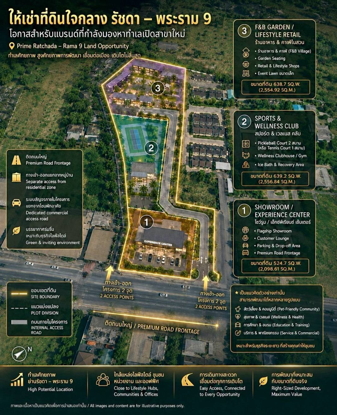 📍Land for rent 1-1-24 rai on Thiam Ruam Mit Road. In the heart of Ratchada-Rama 9 zone, there are 3 plots, all can be rented✅ 📍Land for rent 1-1-24 rai on Thiam Ruam Mit Road. In the heart of Ratchada-Rama 9 zone, there are 3 plots, all can be rented✅