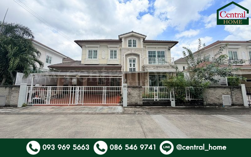 Luxurious single house, Grandio Lat Phrao - Kaset Nawamin. Cheapest in the project