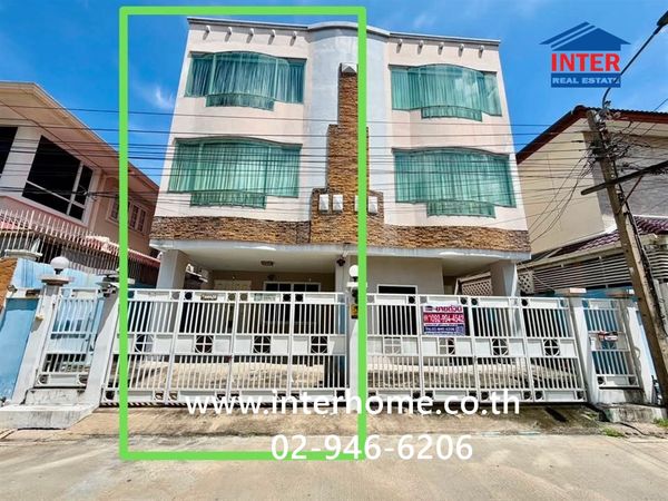 บ้านเเฝด 3 ชั้น 25.5 ตร.ว. บ้านแฝดใกล้รถไฟฟ้ารามอินทรา กม.4 ซอยรามอินทรา39 ถนนรามอินทรา เขตบางเขน กรุงเทพมหานคร 