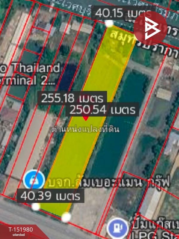 Land for sale, area 6 rai 2 ngan 29 sq m, Bang Bo, Samut Prakan.
