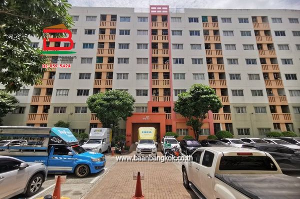 Lumpini Condo Town Rattanathibet (B1) (Soi Rattanathibet 26), area 28.14 sq m. MRT Purple Line, Nonthaburi Intersection Station 1, Rattanathibet Road, Talat Khwan Subdistrict, Mueang Nonthaburi District. Nonthaburi Province