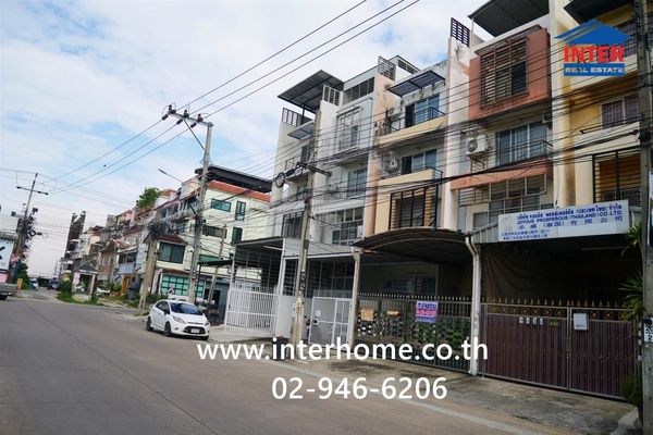 Townhome, 4 floors, 27 sq m, Na Nakarin Village, near Supalai Sense Srinakarin Condo, Soi Srinakarin 40. Srinakarin Road, Sukhumvit Road, On Nut Road, Prawet District, Bangkok