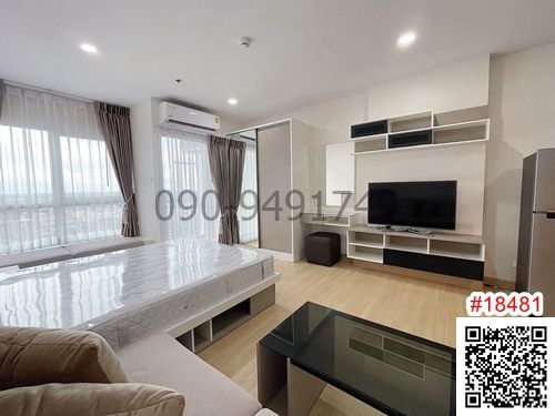 Condo for rent, Supalai Veranda Phasi Charoen, Building B, 17th floor, near MRT Phasi Charoen.