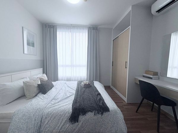 ✨ Urgent!! Condo for rent, The Seed Huai Khwang-Ratchada, Building A, 7th floor, open view, won't hit anyone. Fully furnished + electrical appliances with Digital Doorlock | Near MRT Huai Khwang | Rent 13,000 baht/month (including parking and common areas