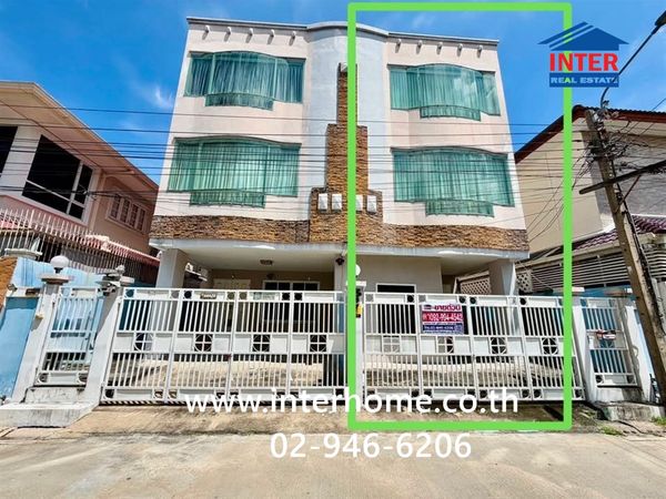 บ้านเดี่ยว 3 ชั้น 25.5 ตร.ว. บ้านแฝดใกล้รถไฟฟ้ารามอินทรา กม.4 ซอยรามอินทรา39 ถนนรามอินทรา เขตบางเขน กรุงเทพมหานคร 