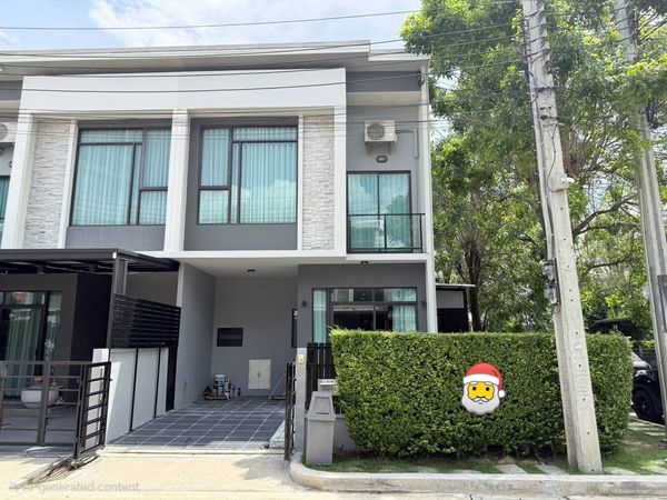 ✨🏡 Townhome for rent, corner plot, Grand Pleno Watcharapol-Sukapiban 5, 3 bedrooms, 2 bathrooms, complete with famous brand furniture. Ready to move in 🐶🐱 Pet-Friendly 💰 Rent 32,000 baht/month