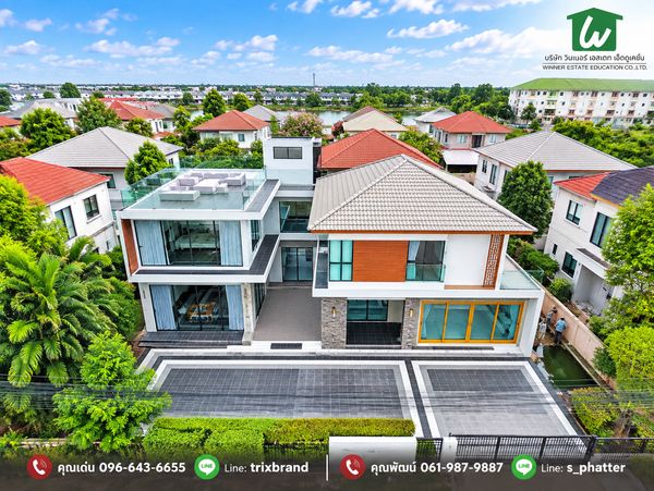 Large luxury detached house for rent, Manthana Rama 2, Bang Khun Thian, Soi Thian Talay 28 🌳 100 sq m. | Usable area 300 sq m. 💥 Rent 60,000 baht/month