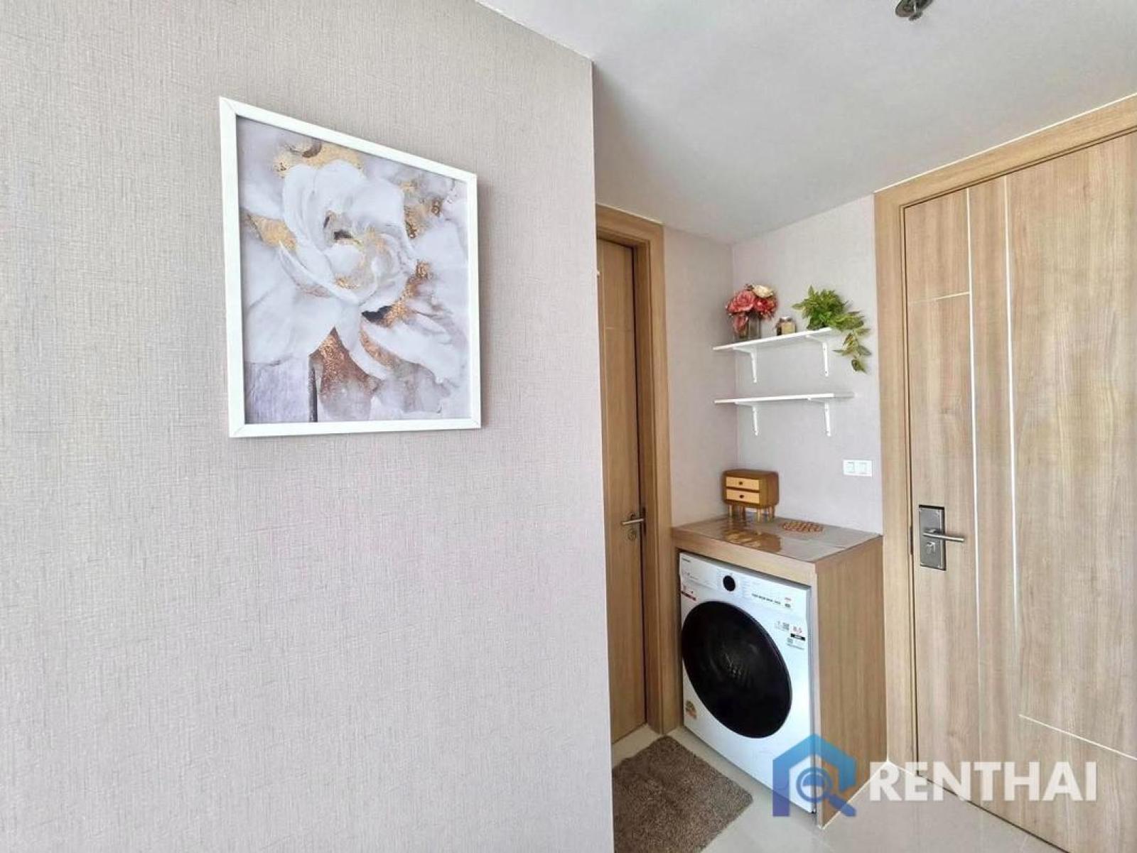ยูนิตหัวมุมสุดหรูที่ The Riviera Wongamat | 1 ห้องนอน | เฟอร์นิเจอร์ครบครัน – รูปที่ 3