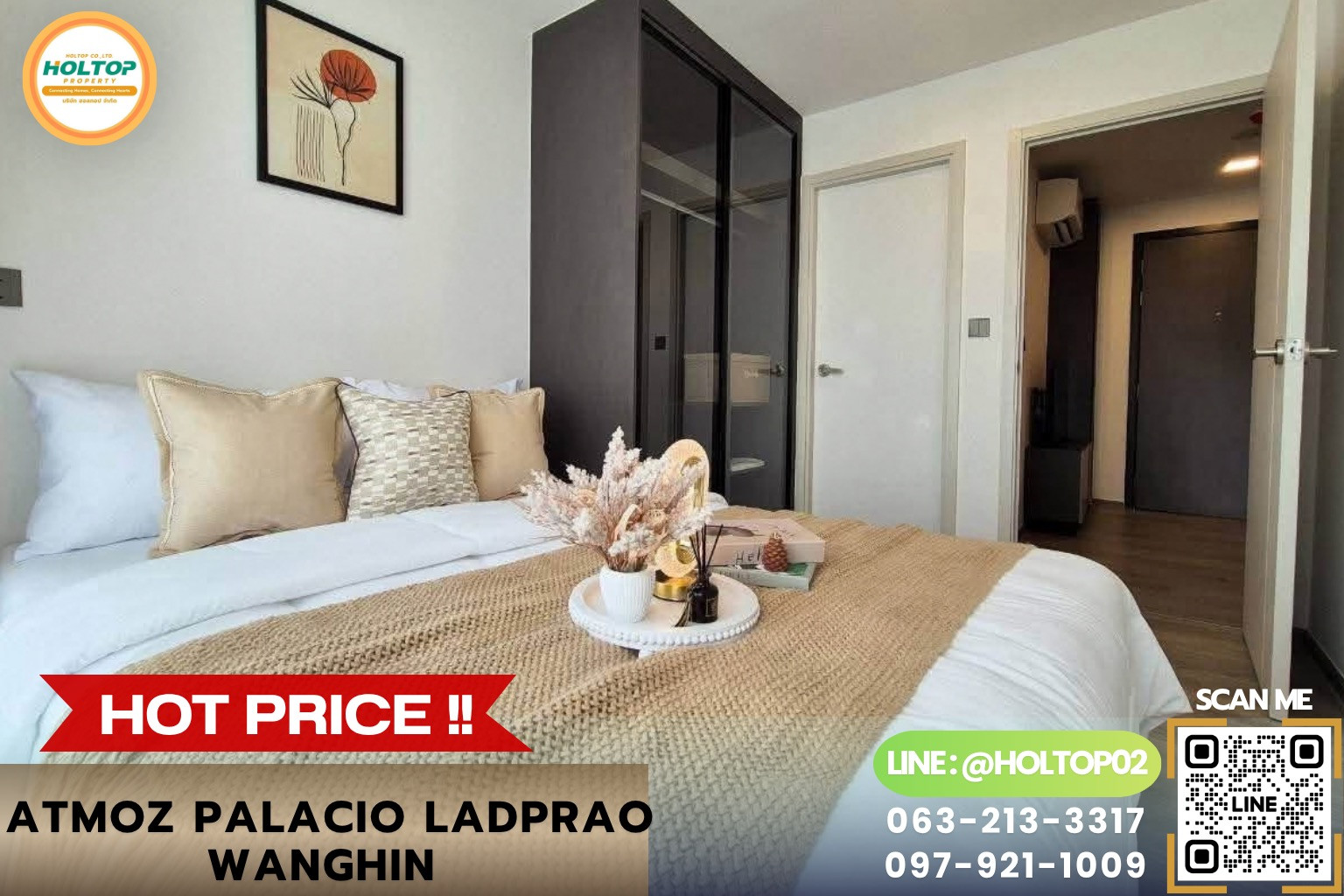 #L1472 ให้เช่าคอนโด Atmoz Palacio Ladprao Wanghin #L1472 ให้เช่าคอนโด Atmoz Palacio Ladprao Wanghin