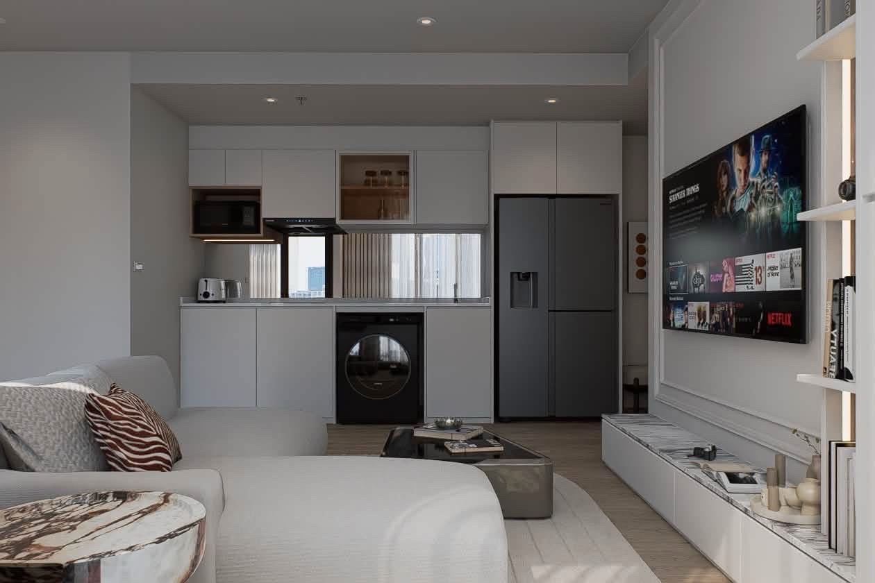 🔥Rent at   NUE RIVEREST  🔥2BR 2BR.🔥 46,500 🔥78sqm. Floor22 – รูปที่ 3