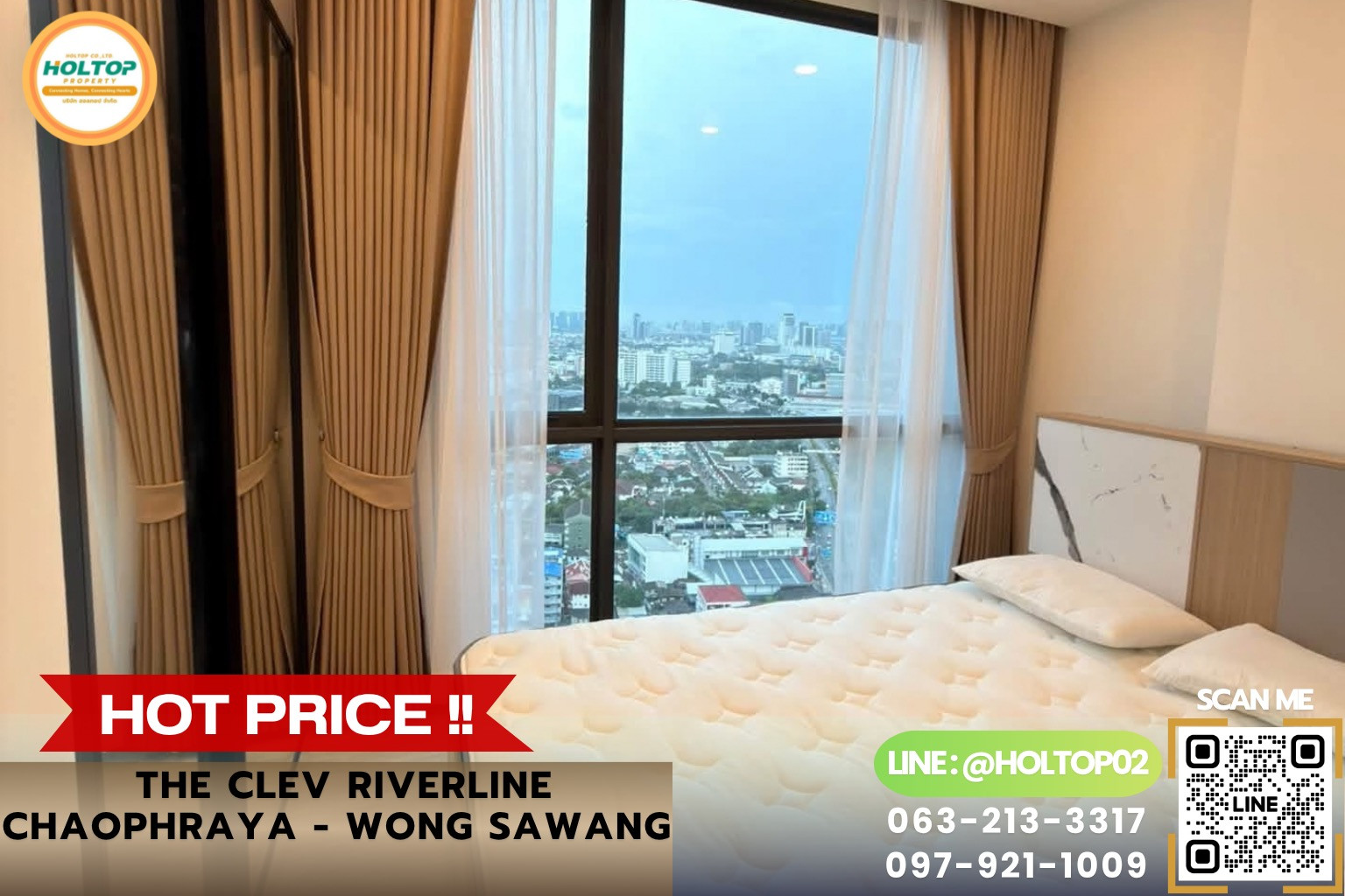 #R10847 Condo for rent The Clev Riverline Chaophraya - Wong Sawang. #R10847 Condo for rent The Clev Riverline Chaophraya - Wong Sawang.