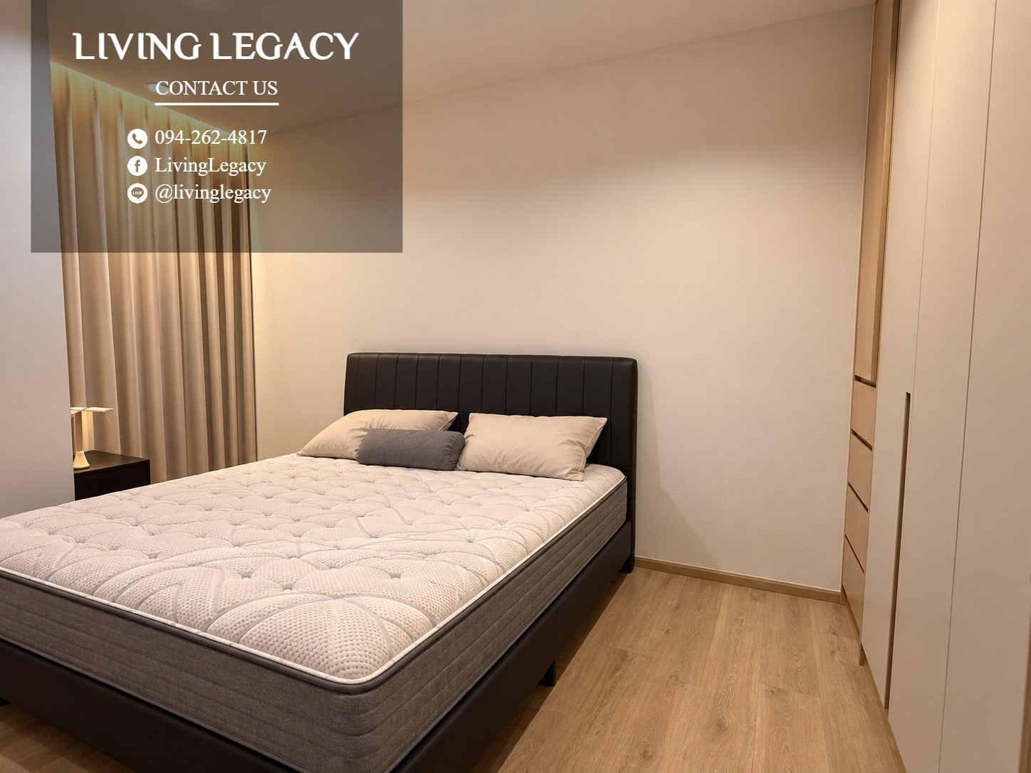 TLV3AO เช่าด่วน คอนโด Quinn Sukhumvit 101 77 ตร.ม. | ชั้น 29 | 2 ห้องนอน | 2 ห้องน้ำ 75,000 บาท/เดือน line id : @livinglegacy – รูปที่ 4