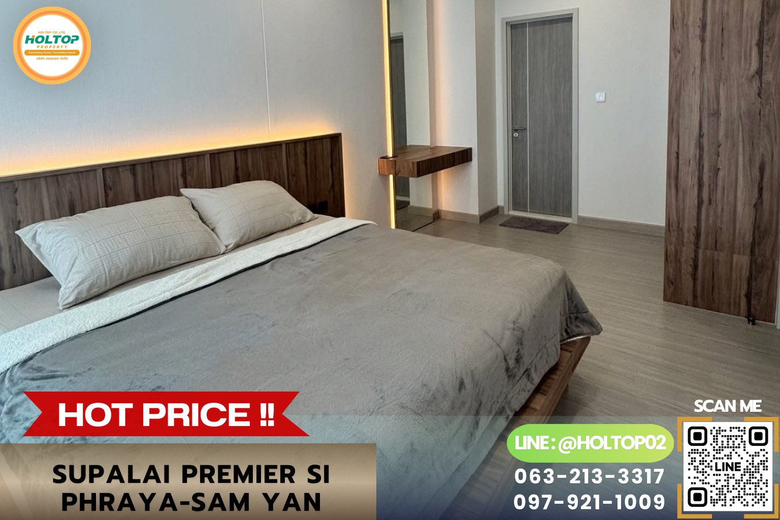 #L1471 Condo for rent Supalai Premier Si Phraya-Sam Yan.