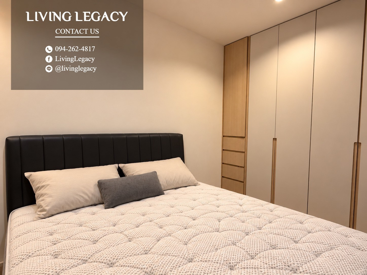 TLV3AO เช่าด่วน คอนโด Quinn Sukhumvit 101 77 ตร.ม. | ชั้น 29 | 2 ห้องนอน | 2 ห้องน้ำ 75,000 บาท/เดือน line id : @livinglegacy – รูปที่ 2
