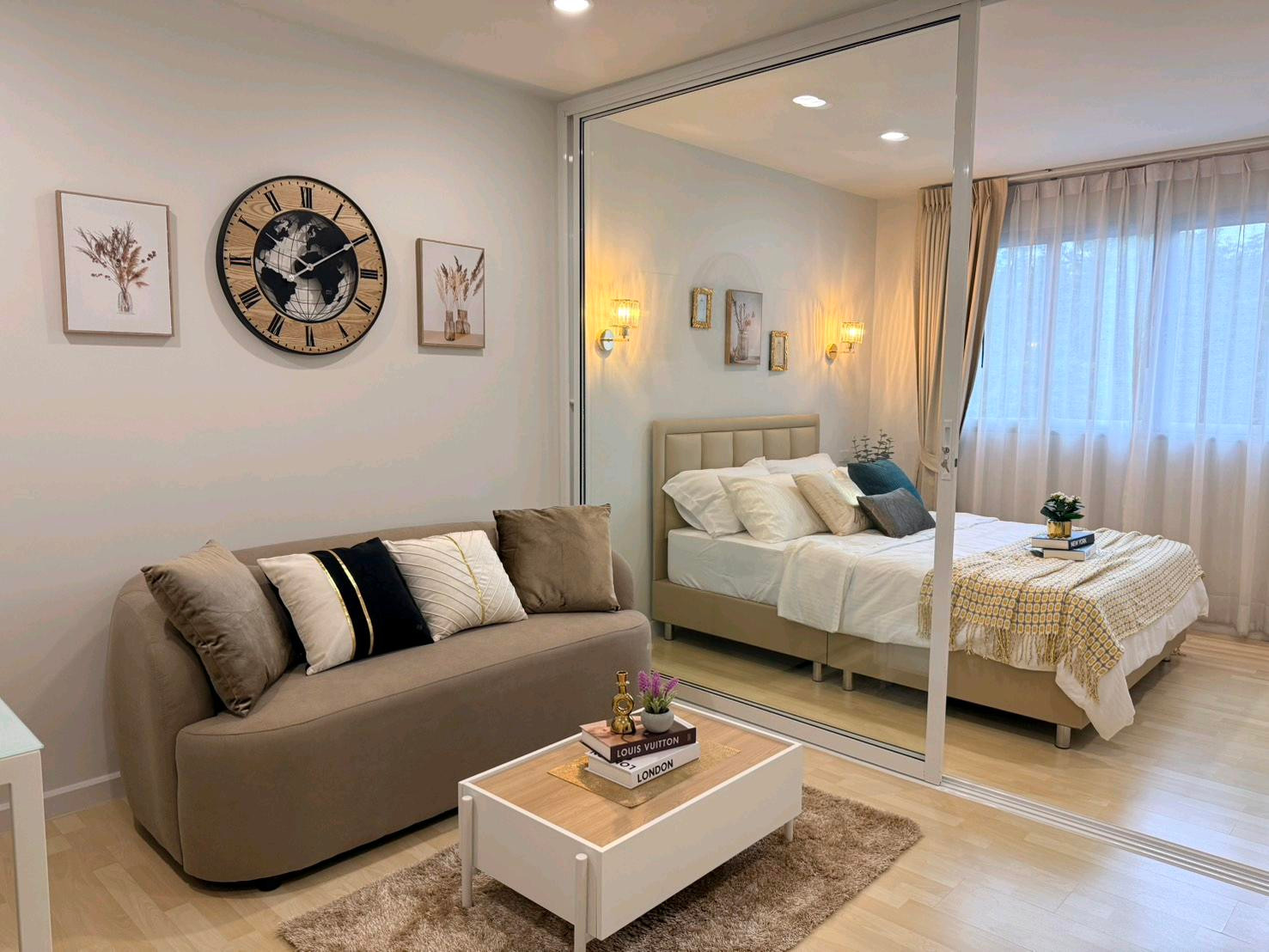 🏡 Condo for sale, Ramintra | Corner room, pool view, private atmosphere 🏊‍♂️🍃 ✨ Corner room, pool view, good atmosphere, private 🎉 Fully furnished, ready to move in, special price only 1.49 million 🔥🔥