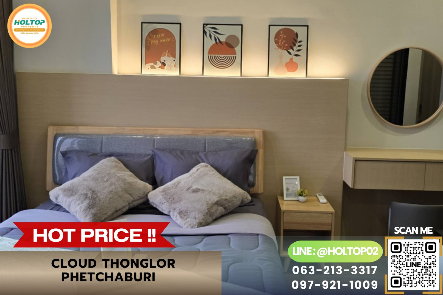 #R10831 Condo for rent Cloud Thonglor-Phetchaburi.
